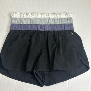 Free People Movement Black High Waisted Shorts Womens Size Medium